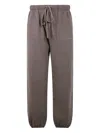 Essentials Elasticated-drawstring Track Pants In Purple
