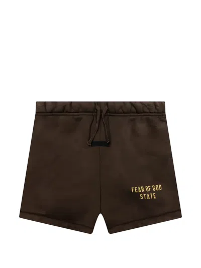 Essentials Elasticated Shorts In Brown