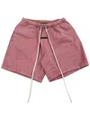 Essentials Elasticated-waist Shorts In 粉色