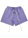 Essentials Elasticated-waist Shorts In Purple