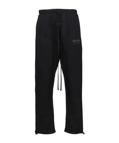 Essentials Elasticated-waistband Joggers In Black