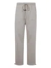 Essentials Elasticated-waistband Trousers In Gray