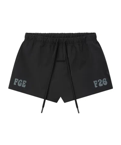 Essentials Elastic-waist Shorts In Black