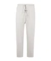 Essentials Emblem Patch Drawstring Sweatpants In White