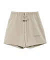 Essentials Logo Drawstring Loose Shorts In Gray
