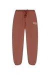 Essentials Emblem Printed Track Pants In Red