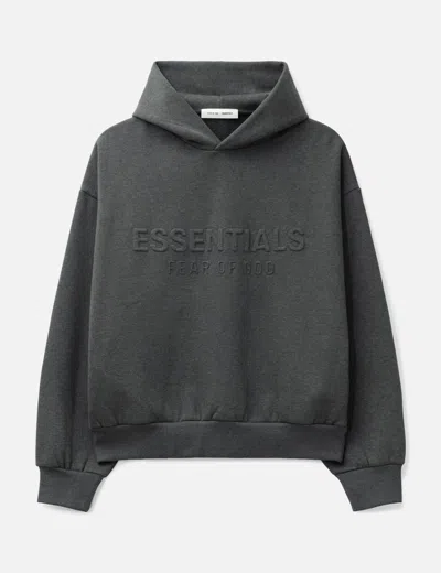 Essentials Embossed  Classic Hoodie In Gray