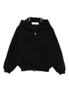 Essentials Embossed-logo Hoodie In Black