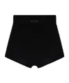 Essentials Embossed Logo Knit Shorts In Black