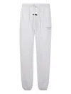 Essentials Emblem Patch Drawstring Sweatpants In White