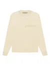 Essentials Embossed Long-sleeve T-shirt In Neutral