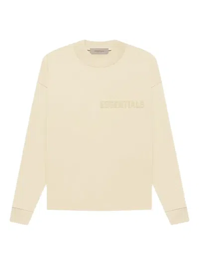 Essentials Embossed Long-sleeve T-shirt In Neutral
