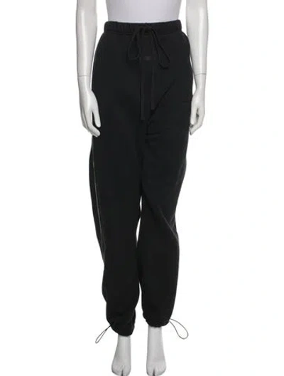 Pre-owned Essentials Embroidered Accent Sweatpants In Black
