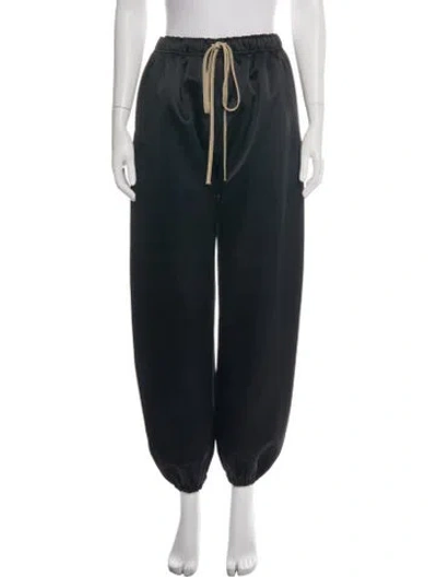 Pre-owned Essentials Embroidered Accent Sweatpants In Black