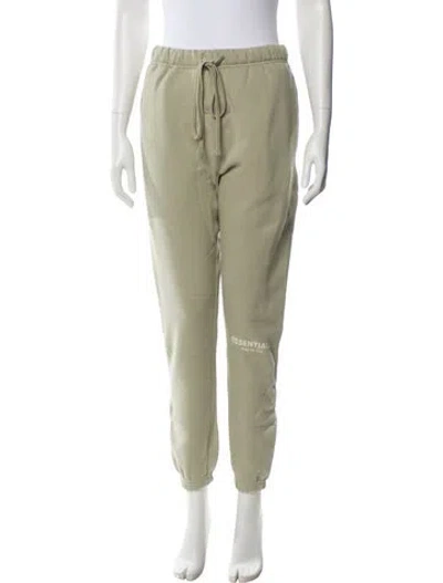 Pre-owned Essentials Embroidered Accent Sweatpants In Green