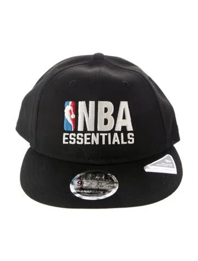 Pre-owned Essentials Embroidered Baseball Hat In Black