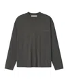 Essentials Embroidered Classic Fit Long Sleeve In Gray