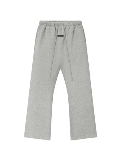 Essentials Embroidered Drawstring Trousers In Gray