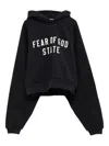 Essentials Womens Jet Black Brand-patch Raglan-sleeves Cotton-blend Hoody Xs In Black