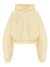 Essentials Embroidered-logo Hoodie In Neutral