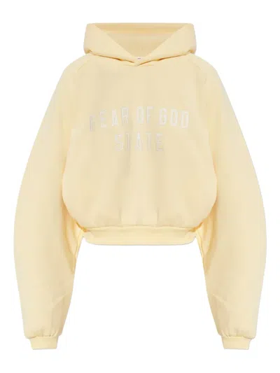 ESSENTIALS EMBROIDERED-LOGO HOODIE