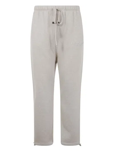 Essentials Embroidered-logo Sweatpants In Gray