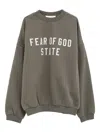 Essentials Embroidered-logo Sweatshirt In Gray