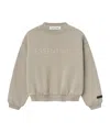 Essentials Kids Taupe Fleece Crewneck Sweatshirt In Neutral