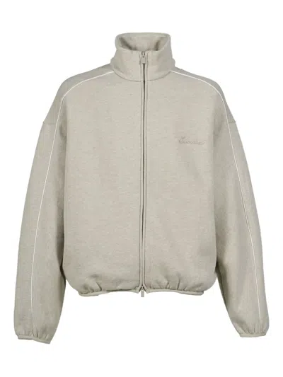 ESSENTIALS EMBROIDERED-LOGO TRACK JACKET