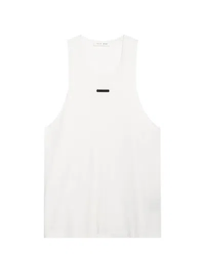 Essentials Essential Logo-patch Tank Top In White
