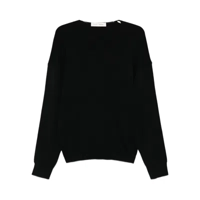 Essentials Fabric Sweaters In Black