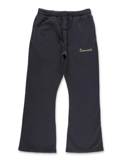 Essentials Fear Of God Essential Kids Relaxed Fit Drawstring Pants In Faded Black