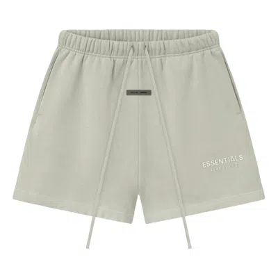 Essentials Fear Of God  25fw Fleece Shorts 'abbey Stone' In Gray