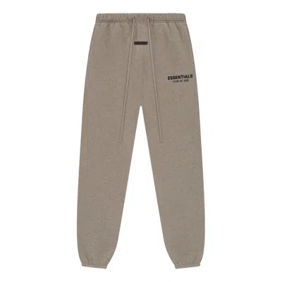 Essentials Fear Of God  25fw Fleece Sweatpants 'homestead Heather' In Brown