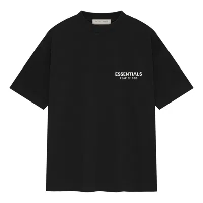 Essentials Fear Of God  25fw Short Sleeve T-shirt 'vintage Black'