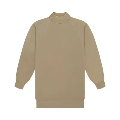 Pre-owned Essentials Fear Of God  3/4 Mockneck 'oak' | Brown | Women's Size L