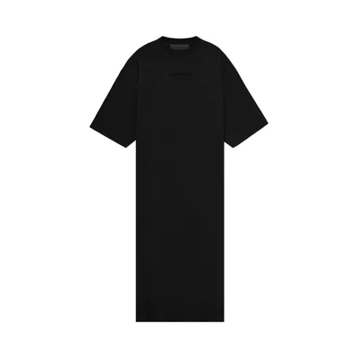 Pre-owned Essentials Fear Of God  3/4 Sleeve Dress 'jet Black' | Women's Size Xxs