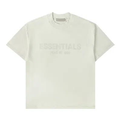 Pre-owned Essentials Fear Of God  3d Logo Tee 'mozzarella' | Cream | Men's Size Xxl