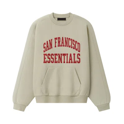 Pre-owned Essentials Fear Of God  49ers 90s Relaxed Crewneck 'sandstone' | Tan | Men's Size Xxl