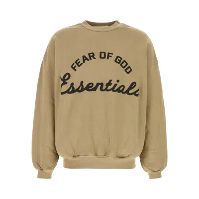 Pre-owned Essentials Fear Of God  90's Crewneck Sweatshirt 'faded Dune' | Brown | Men's Size Xl