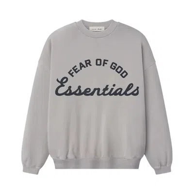 Pre-owned Essentials Fear Of God  90's Crewneck Sweatshirt 'faded Seal' | Grey | Men's Size L In Gray