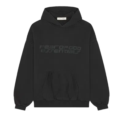 Pre-owned Essentials Fear Of God  90's Hoodie 'vintage Black' | Men's Size Xl