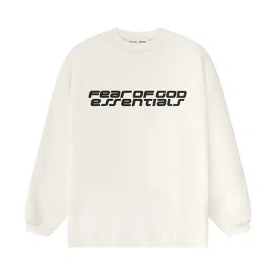 Pre-owned Essentials Fear Of God  90's Long-sleeve Tee 'ivory' | Cream | Men's Size Xxl In White