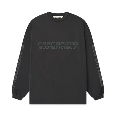 Pre-owned Essentials Fear Of God  90's Long-sleeve Tee 'vintage Black' | Men's Size Xl