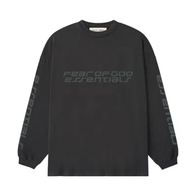 Pre-owned Essentials Fear Of God  90's Long-sleeve Tee 'vintage Black' | Men's Size Xxl