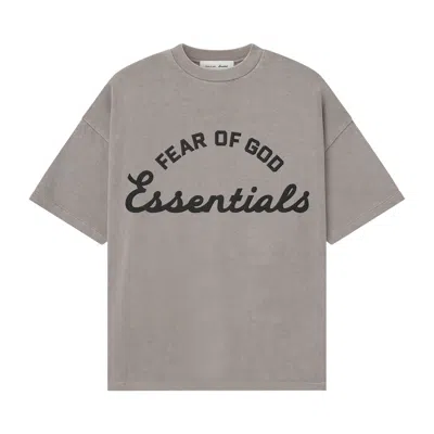 Pre-owned Essentials Fear Of God  90's Short-sleeve Tee 'faded Seal' | Grey | Men's Size M In Gray