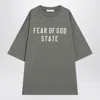 Essentials Fear Of God  苔藓色 90's 棉质 T 恤 In Green