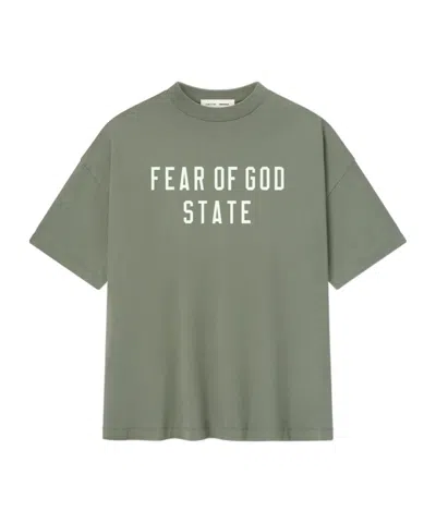Essentials Fear Of God  90's T-shirt In Green