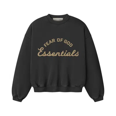Pre-owned Essentials Fear Of God  90s Crewneck Sweatshirt 'faded Black' | Kid's Size 8