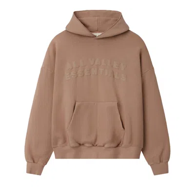 Pre-owned Essentials Fear Of God  90s Hoodie 'washed Ginger' | Brown | Men's Size Xs